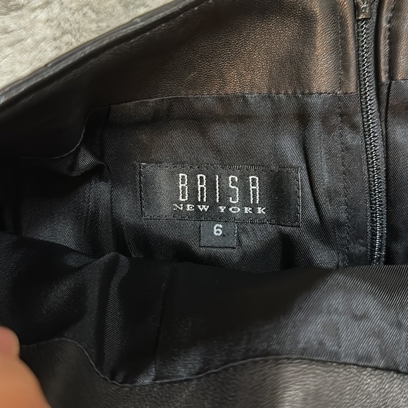 VINTAGE 100% LEATHER PENCIL SKIRT - Picture 2 of 10